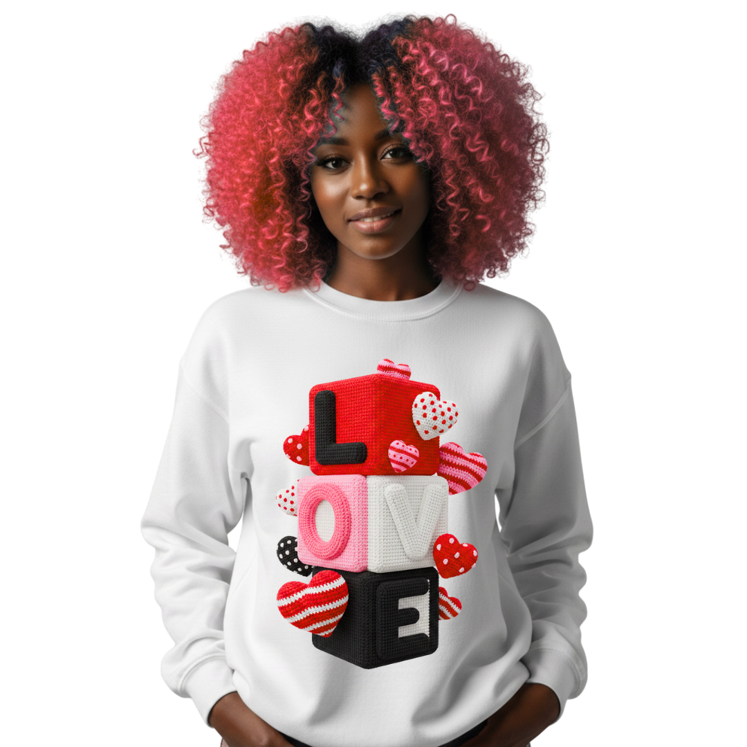 LOVE 3D BOX SWEATSHIRT