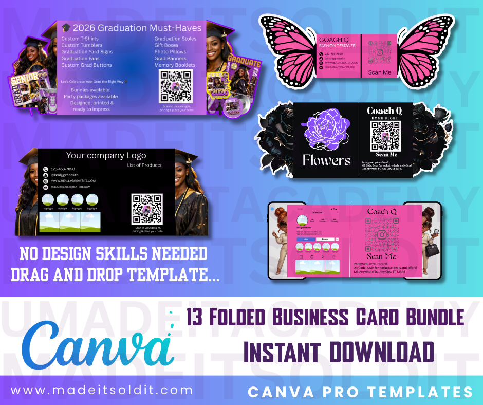 Viral Foldable Business Card Template Bundle