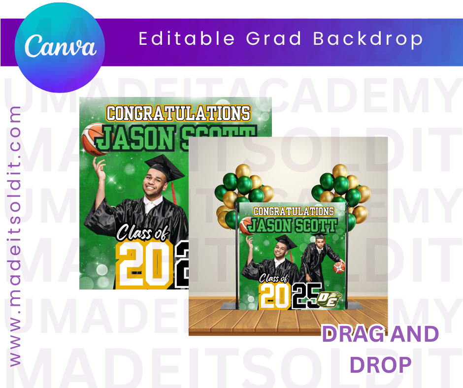 GRAD BACKDROP AND MOCKUP FREEBIE