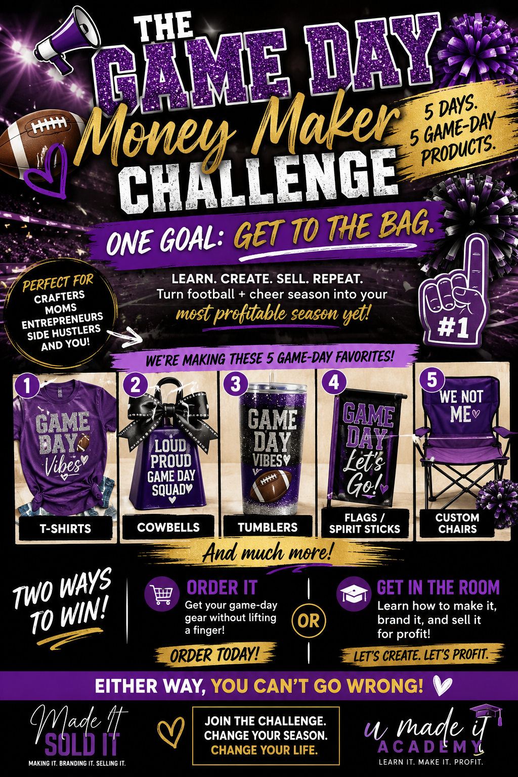 THE GAME DAY MONEY MAKER CHALLENGE