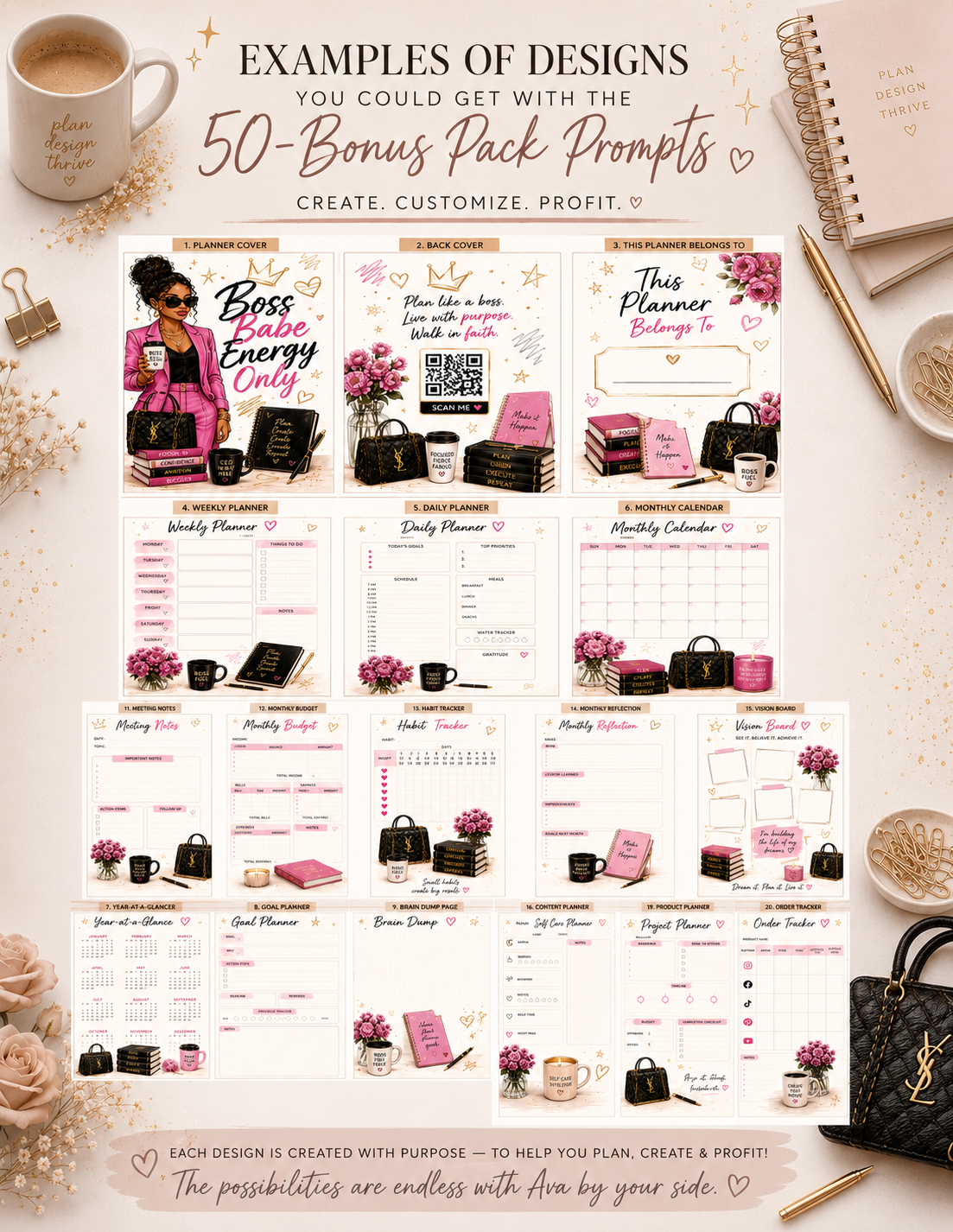 Ava The Planner Bestie GPT Bundle