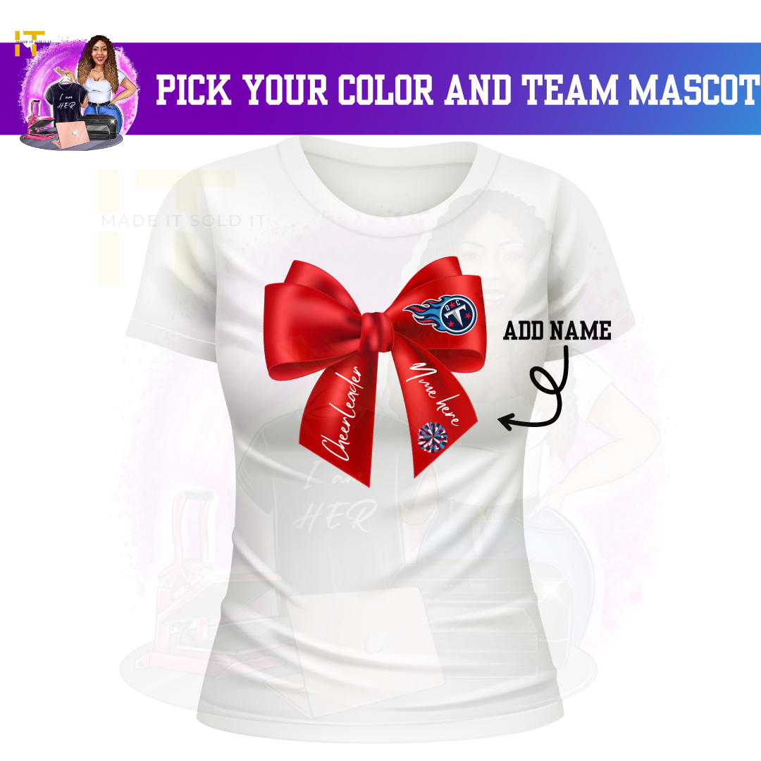 CHEER BOW TSHIRT