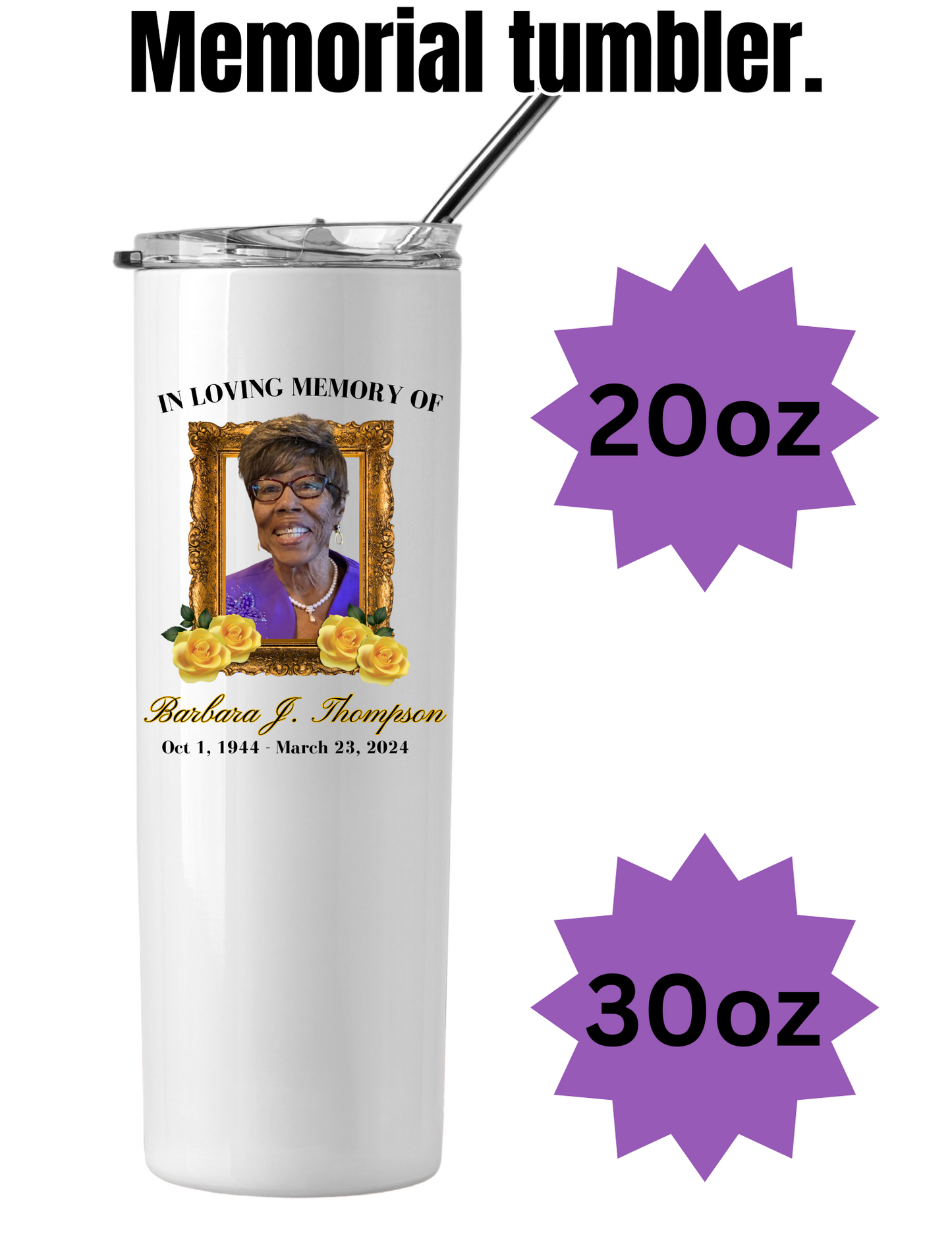MEMORIAL TUMBLER
