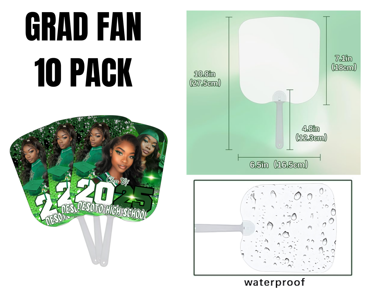 GRAD FANS 10 PACK