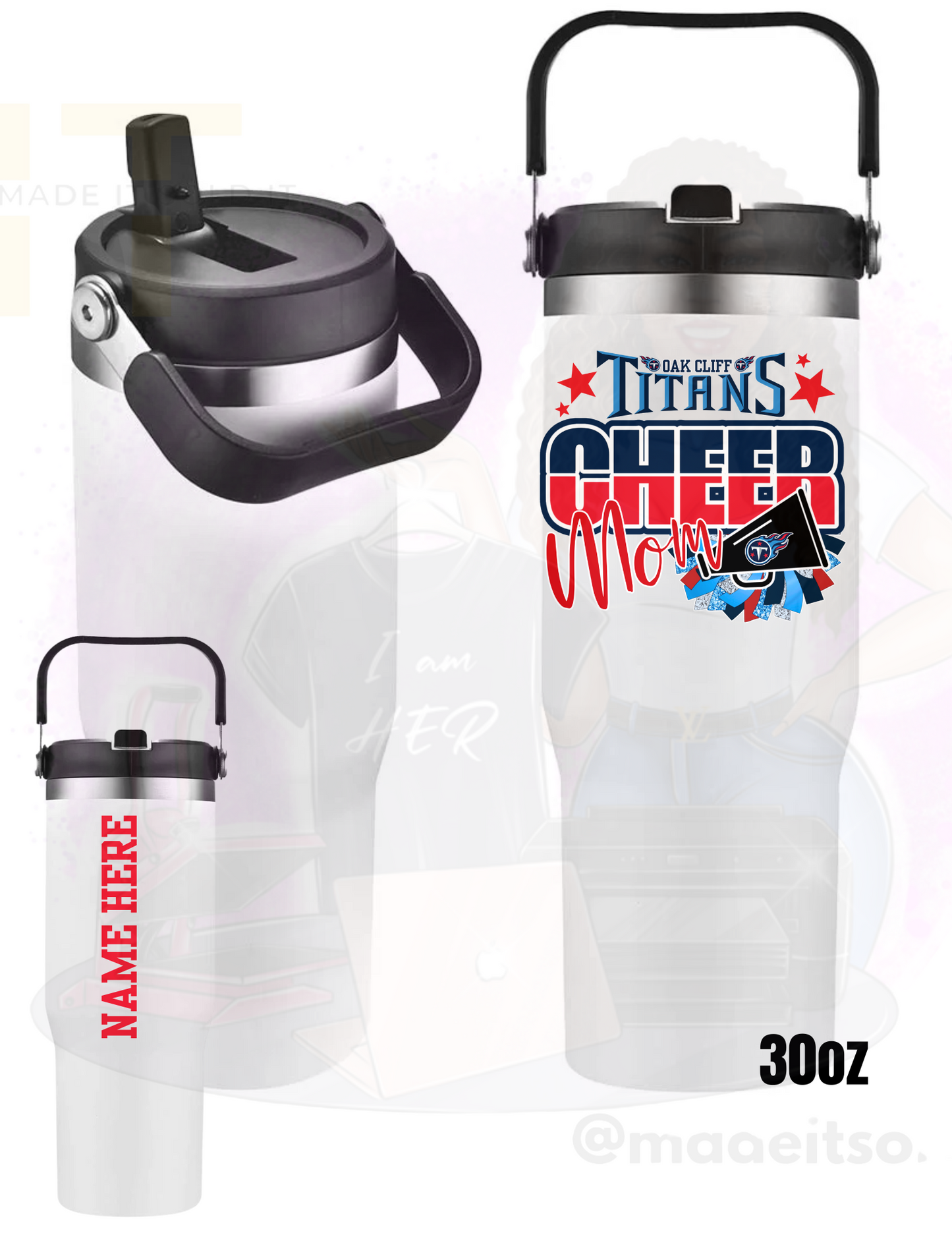 TITANS CHEER MOM TUMBLER