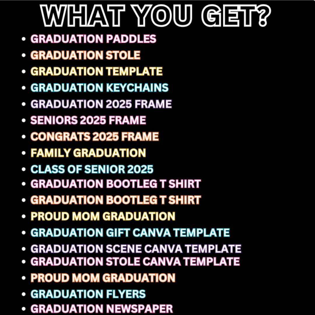 GRAD MEGA EDITABLE BUNDLE