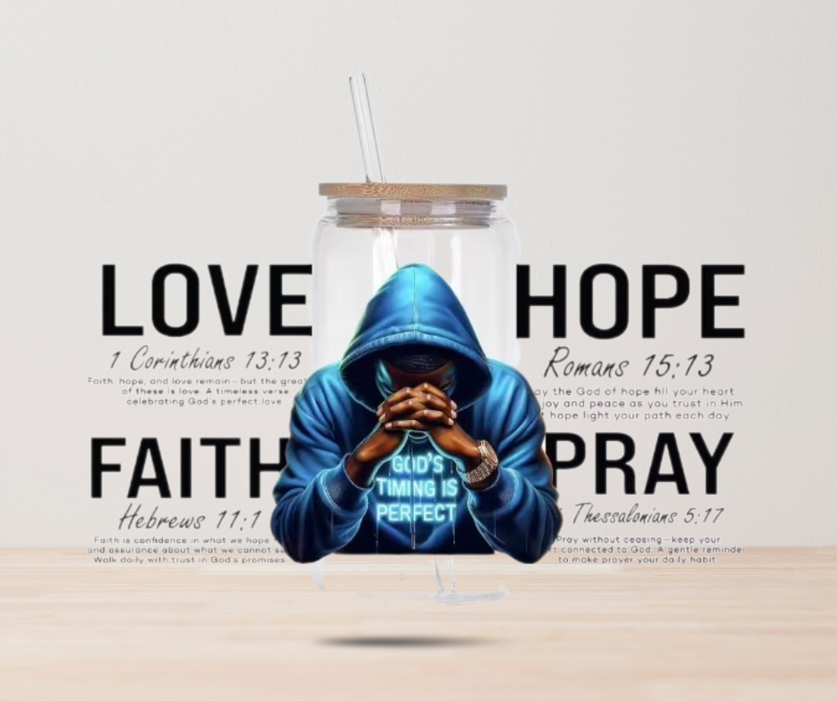 LOVE MAN #16 16 oz UV DTF Transfer Wrap