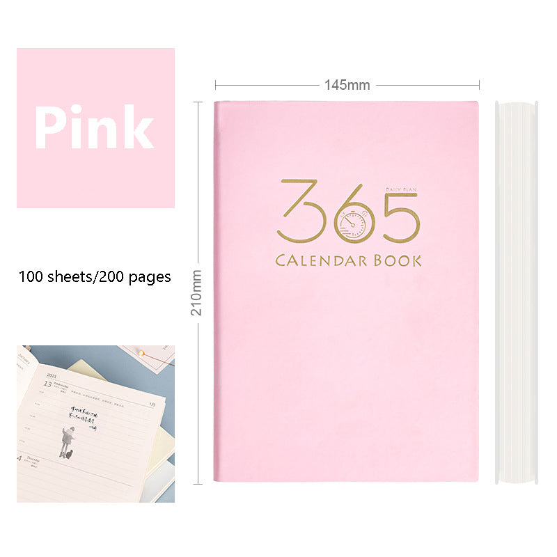 365-Day Daily Planner Self-discipline & Clock-in Student Notebook