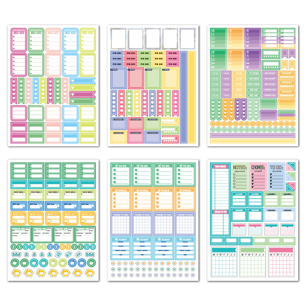 Planner Stickers Set Seasonal Monthly Pack