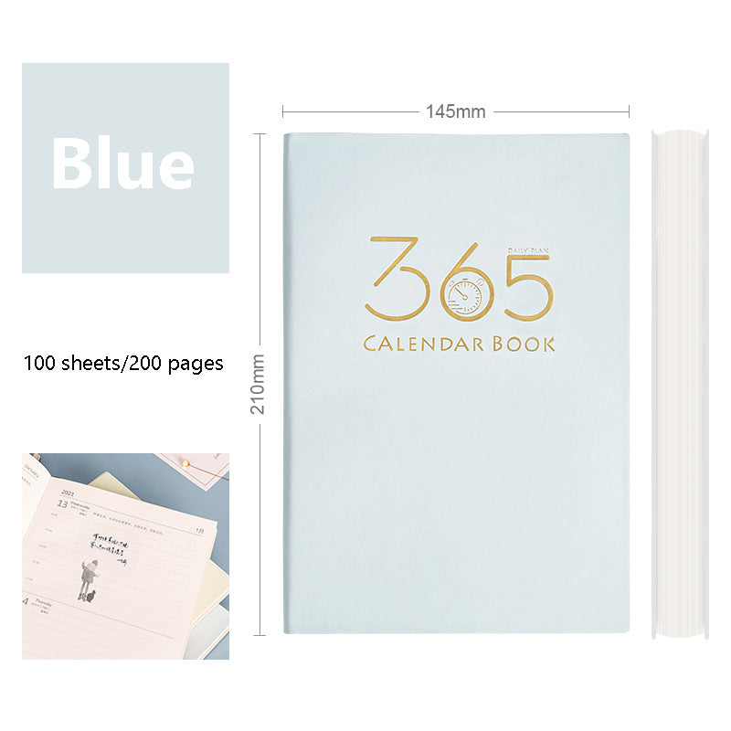 365-Day Daily Planner Self-discipline & Clock-in Student Notebook