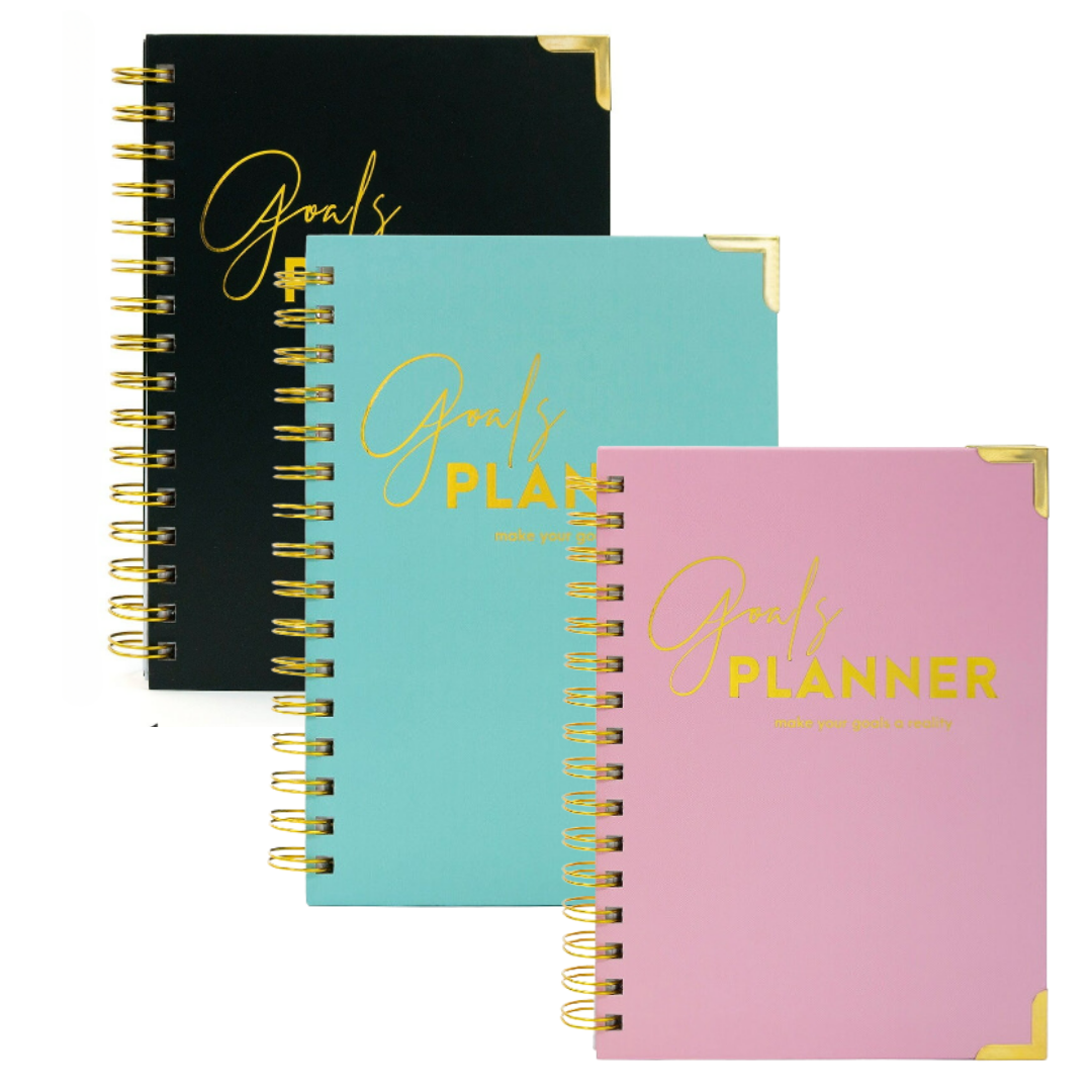 Goals Planner, Monthly Planning, Schedule Notebook Journal