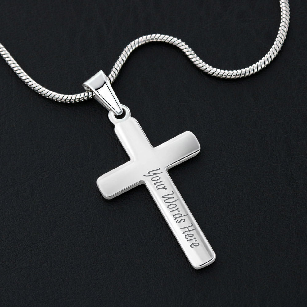Blessed Personalized Cross Necklace