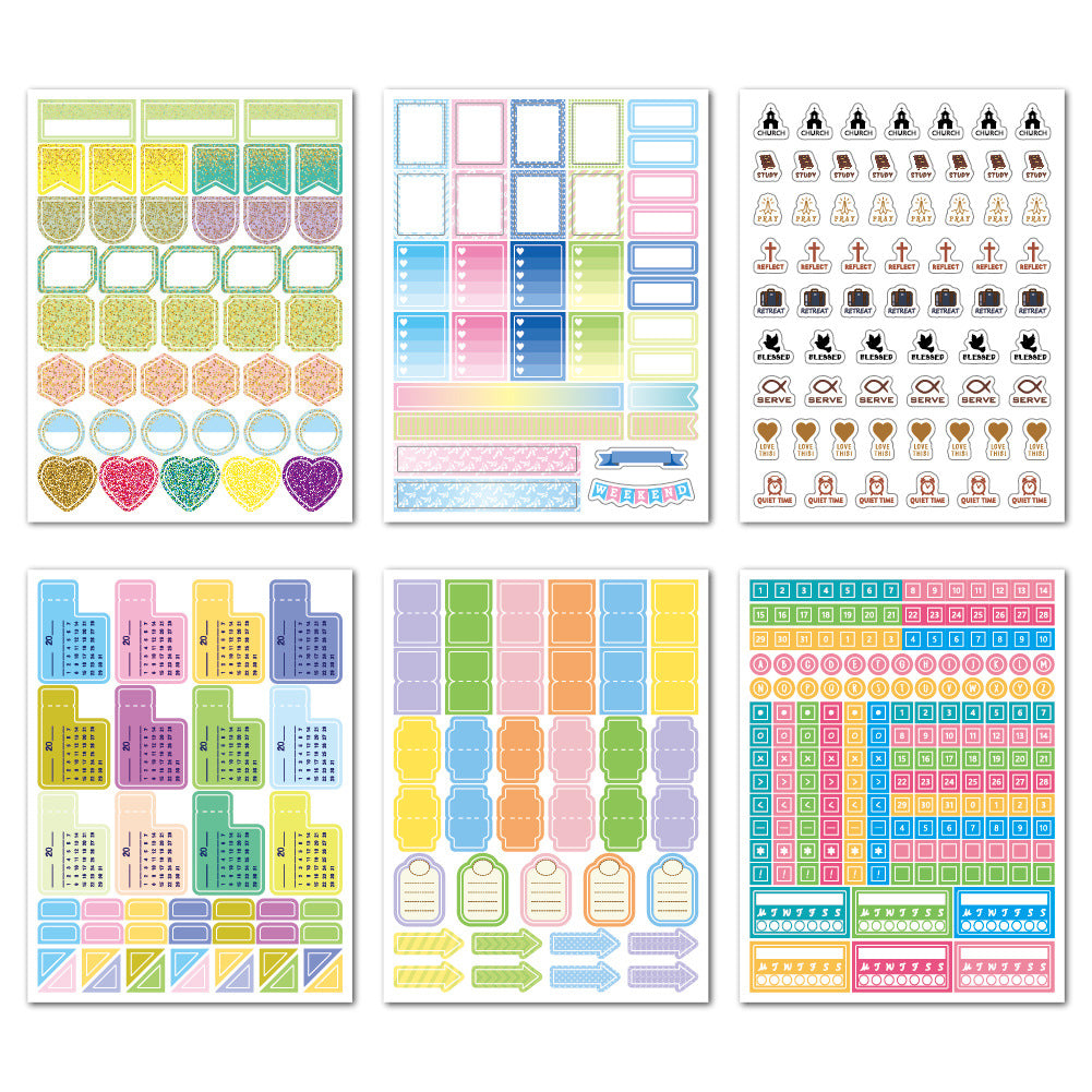 Planner Stickers Set Seasonal Monthly Pack
