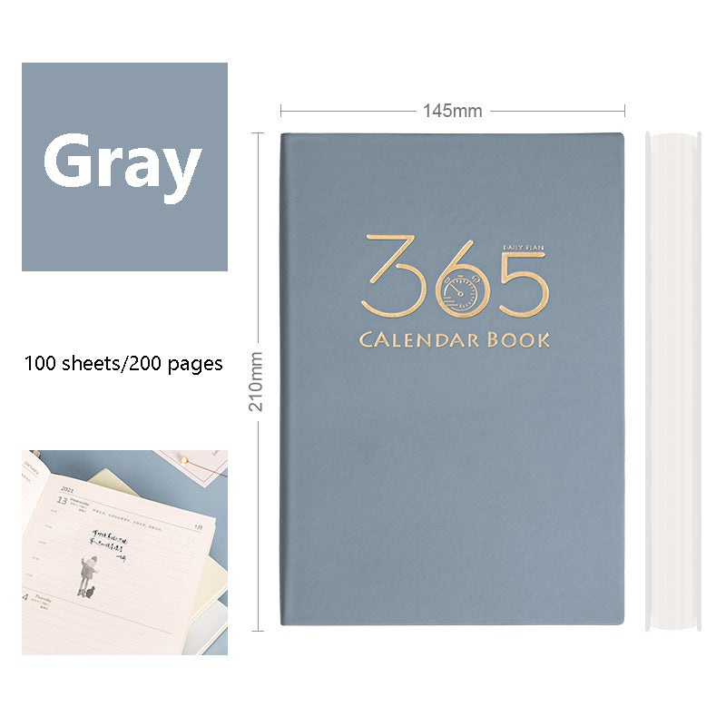 365-Day Daily Planner Self-discipline & Clock-in Student Notebook