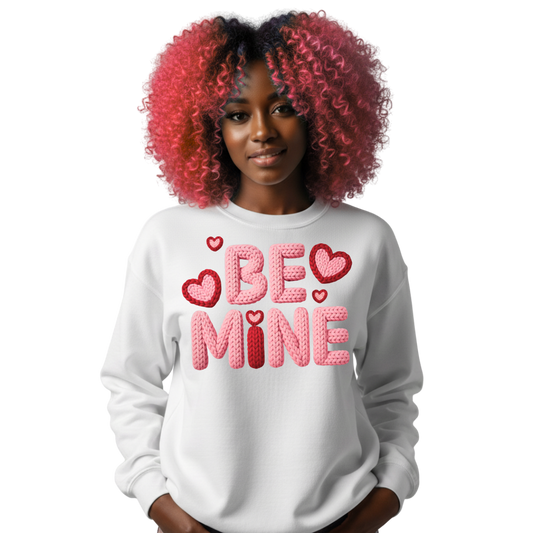 BE MINE HEART SWEATSHIRT