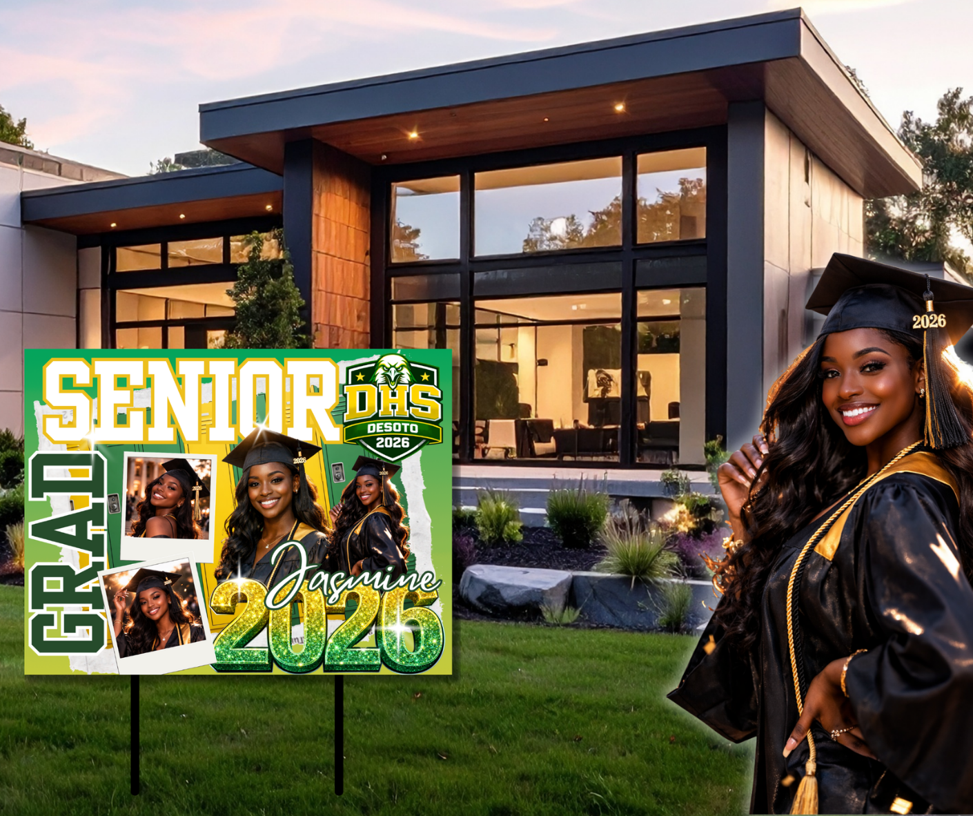 GRAD YARD SIGN