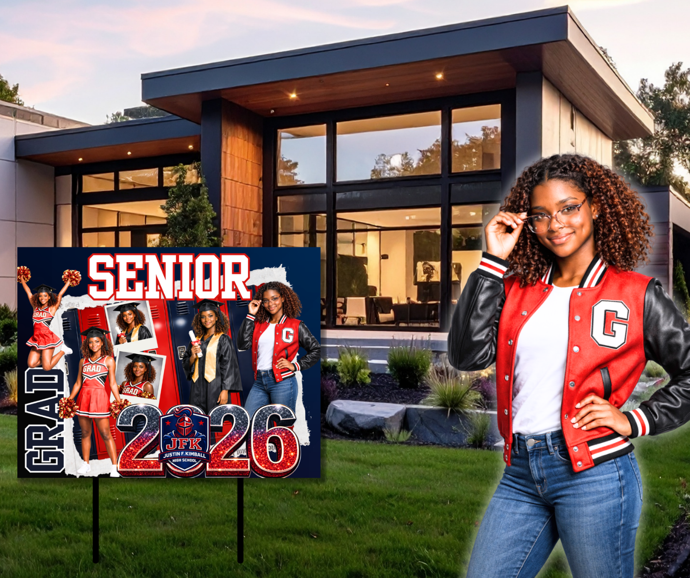 GRAD YARD SIGN