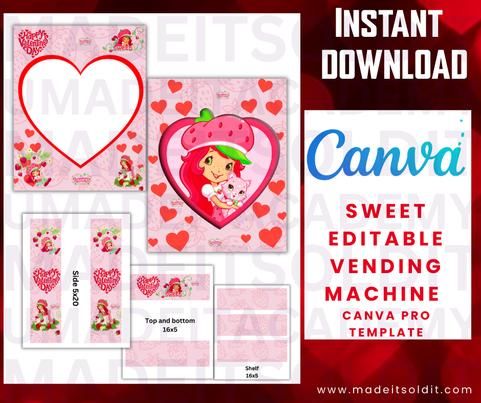 SWEET VENDING MACHINE TEMPLATE