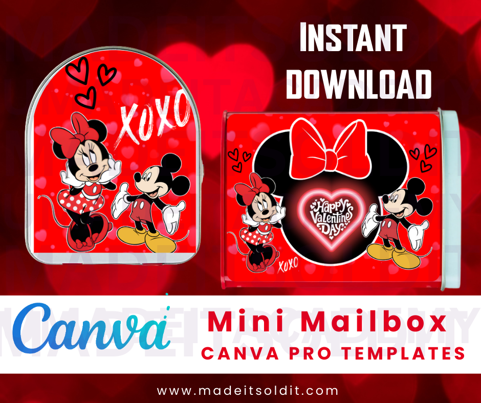 MINI MOUSE MAILBOX TEMPLATE