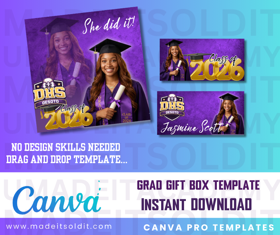 LIVE EDITABLE GRAD PARTY FAV BOX