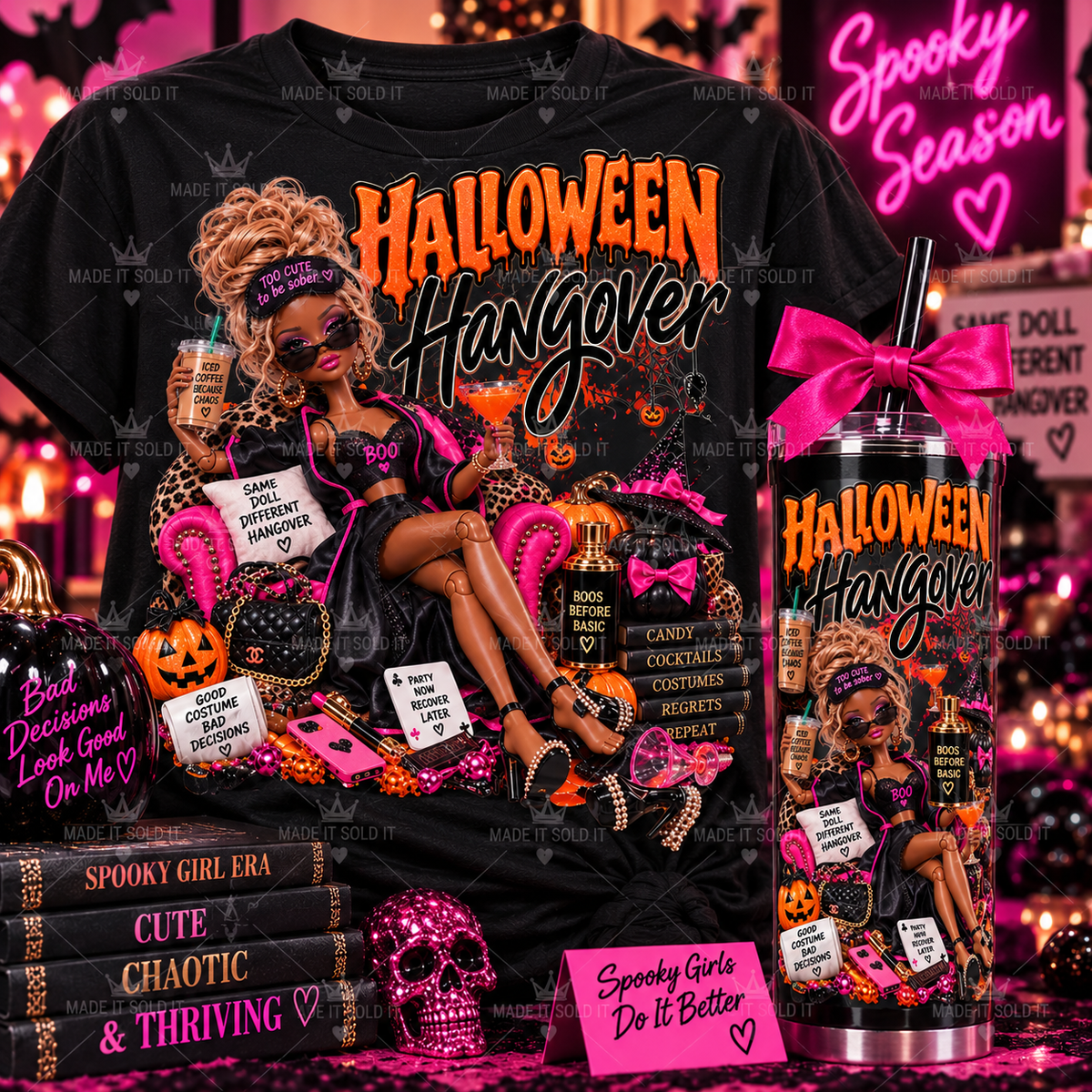 Halloween Hangover Doll T-Shirt & Tumbler