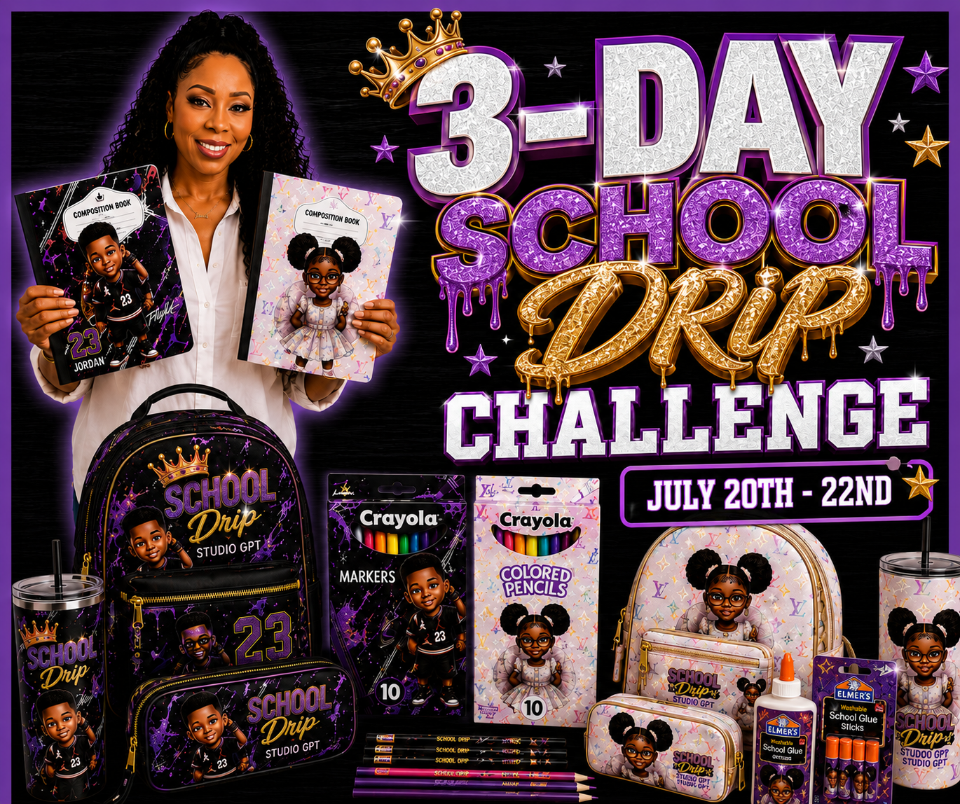 FREE 3 DAY SCHOOL DRIP FAVOR CHALLENGE...