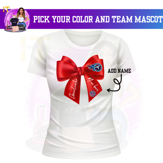 TITANS CHEER BOW TSHIRT