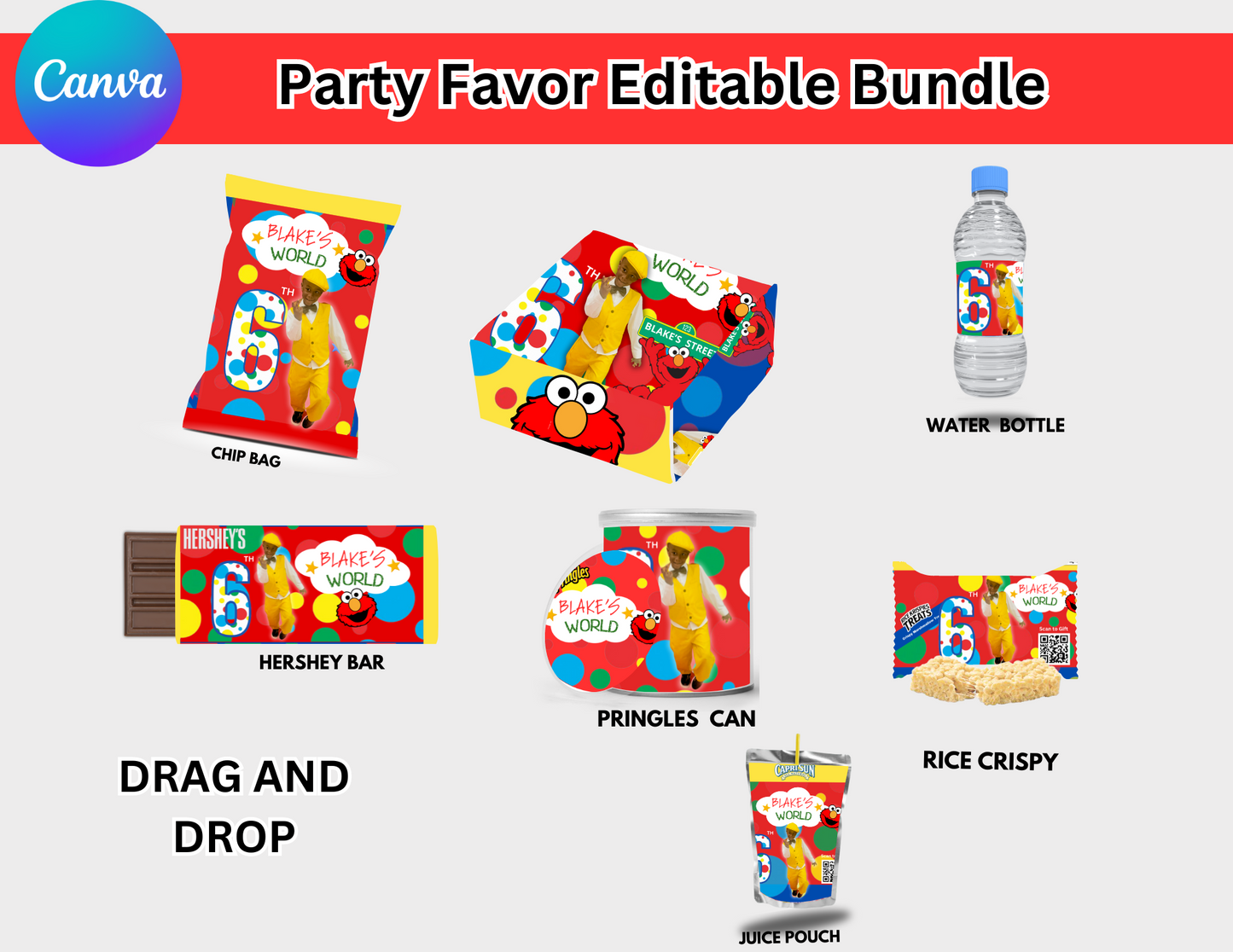 ELMO PARTY FAVOR BUNDLE