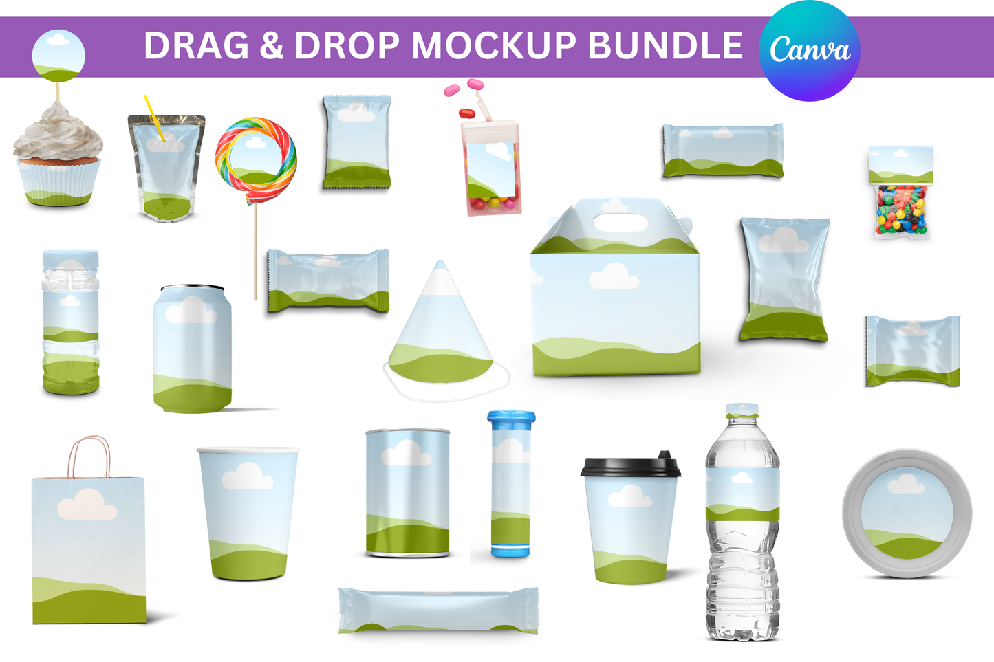 PARTY FAVOR MOCKUP BUNDLE