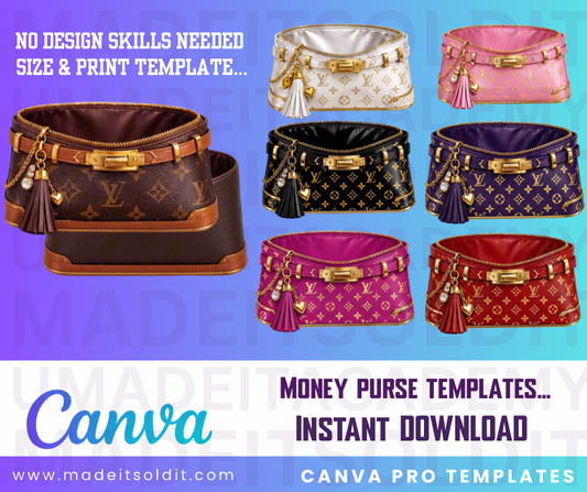 MONEY PURSE TEMPLATE