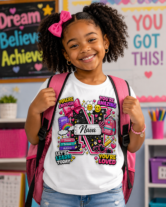 Custom Name Tshirt (Girl)