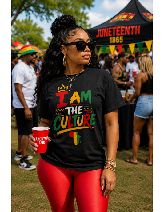 Juneteenth Graphic T-Shirt- I Am The Culture