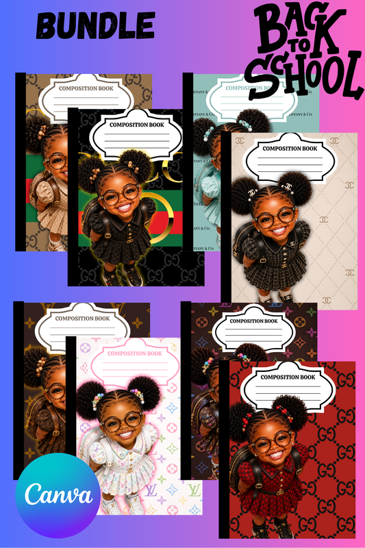Lux Girl Composition Book Bundle