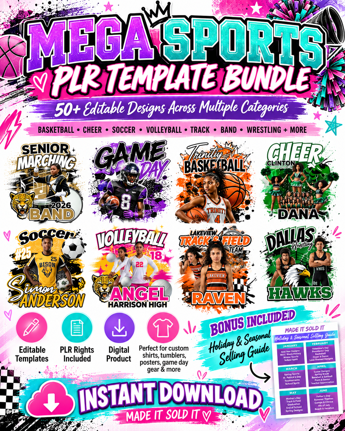 Mega Sports PLR Template Bundle