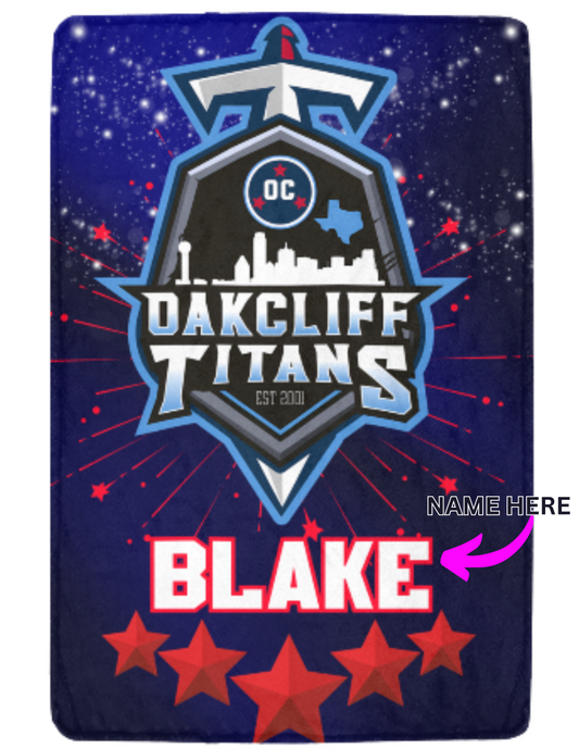 OCT FOOTBALL NAME BLANKET