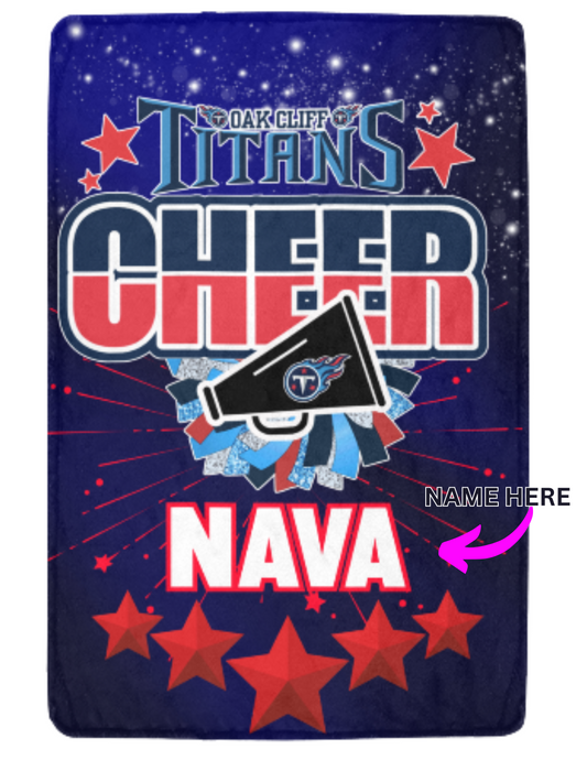 OCT CHEER NAME BLANKET