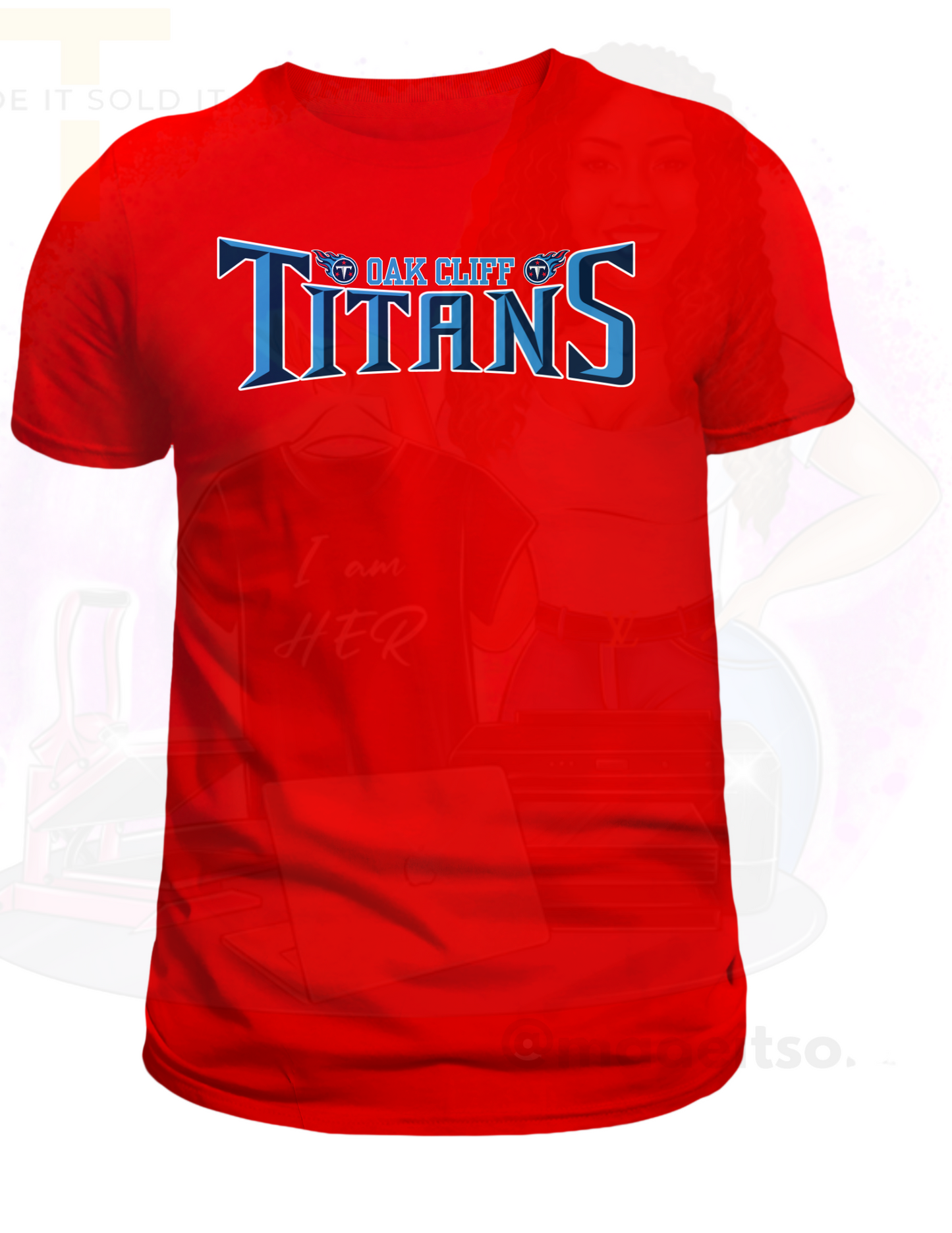 OAK CLIFF TITANS TEAM LOGO TSHIRT