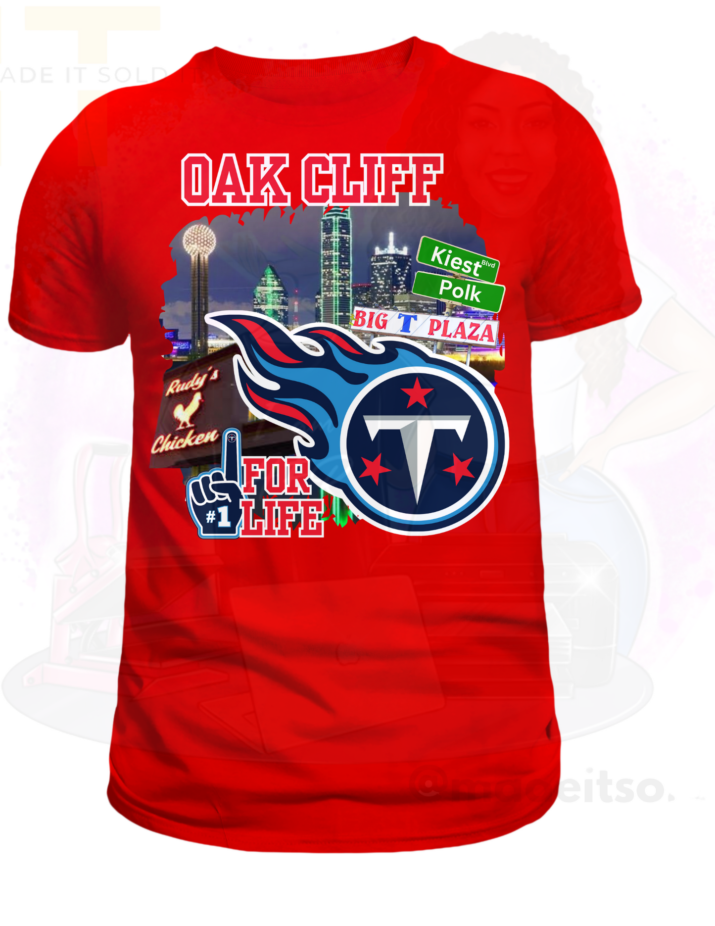 OAK CLIFF TITANS CITY TSHIRT