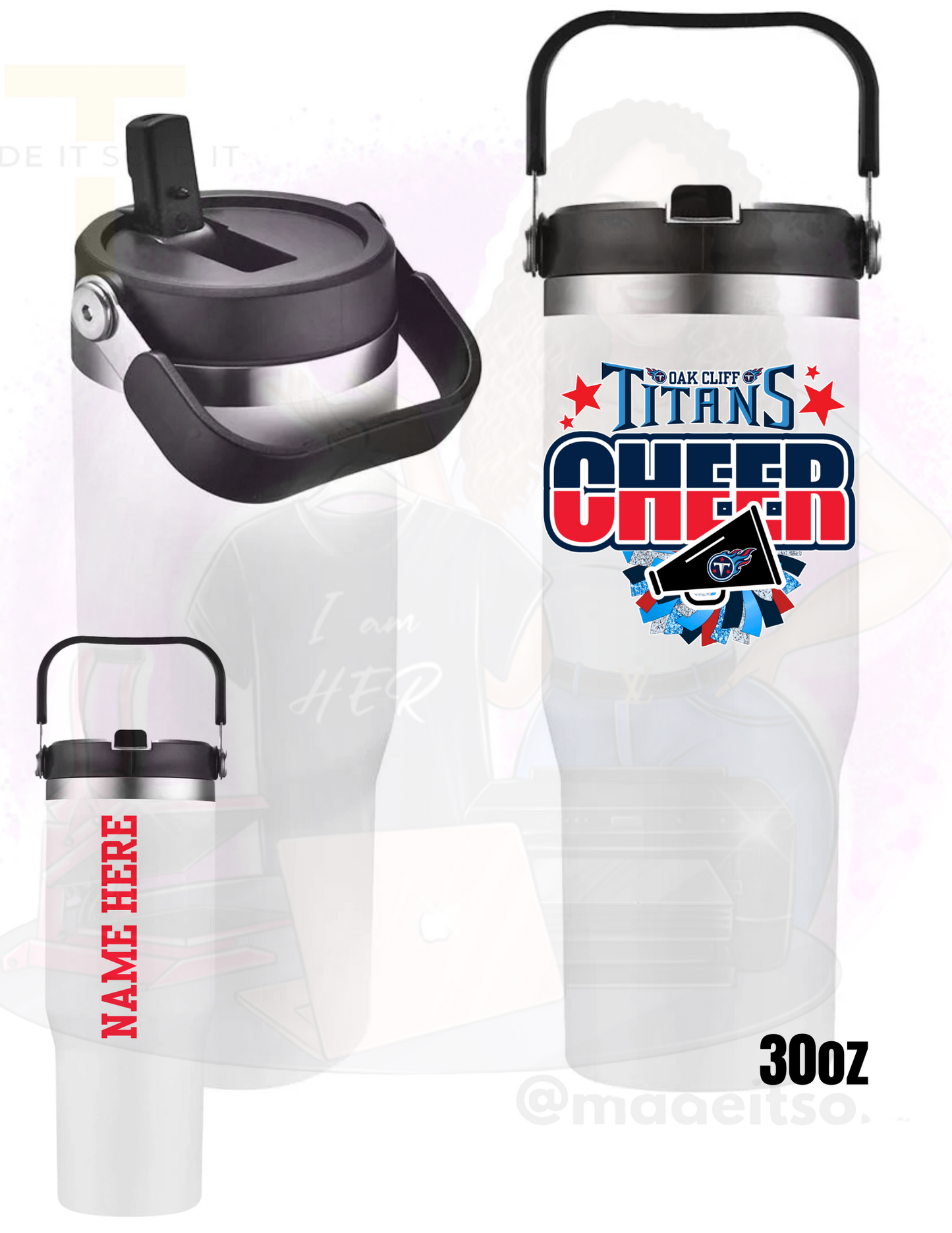 TITANS CHEER TUMBLER