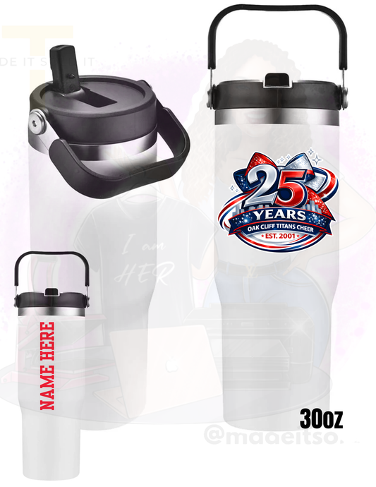 TITANS 25 YEAR CHEER TUMBLER