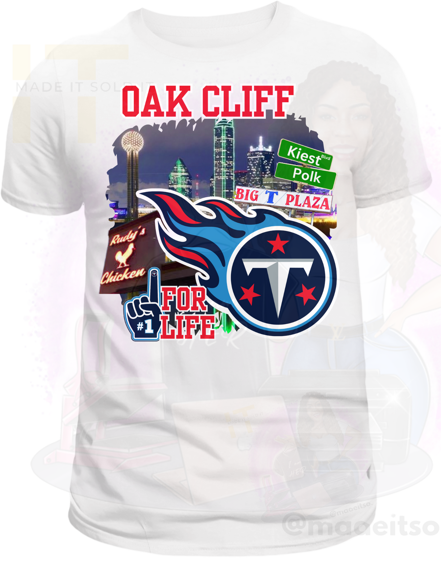 OAK CLIFF TITANS CITY TSHIRT