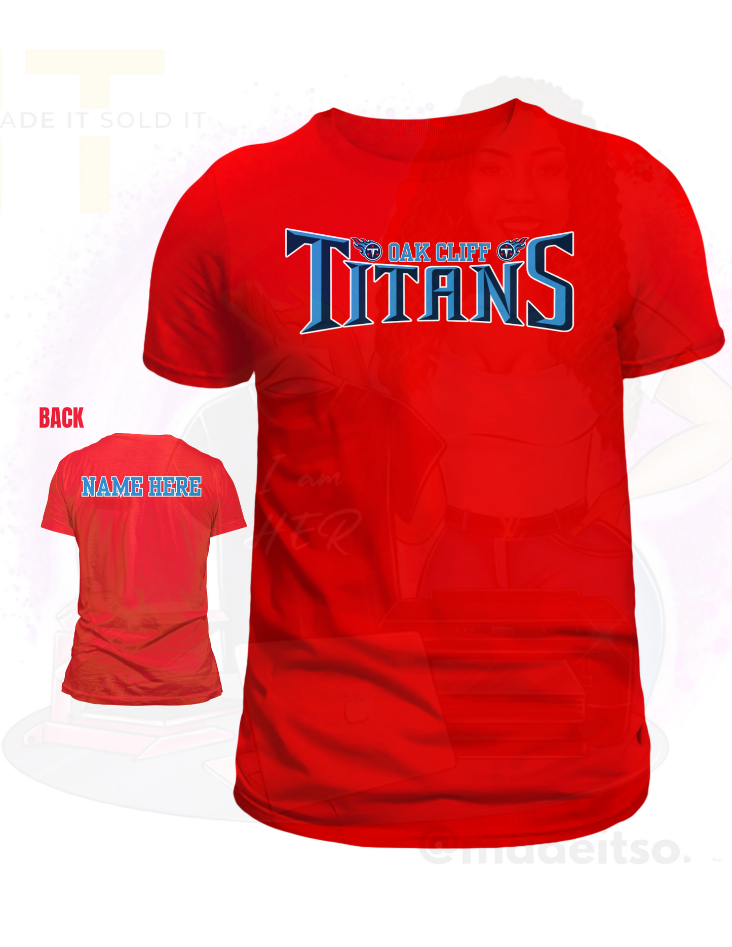 OAK CLIFF TITANS TEAM LOGO TSHIRT