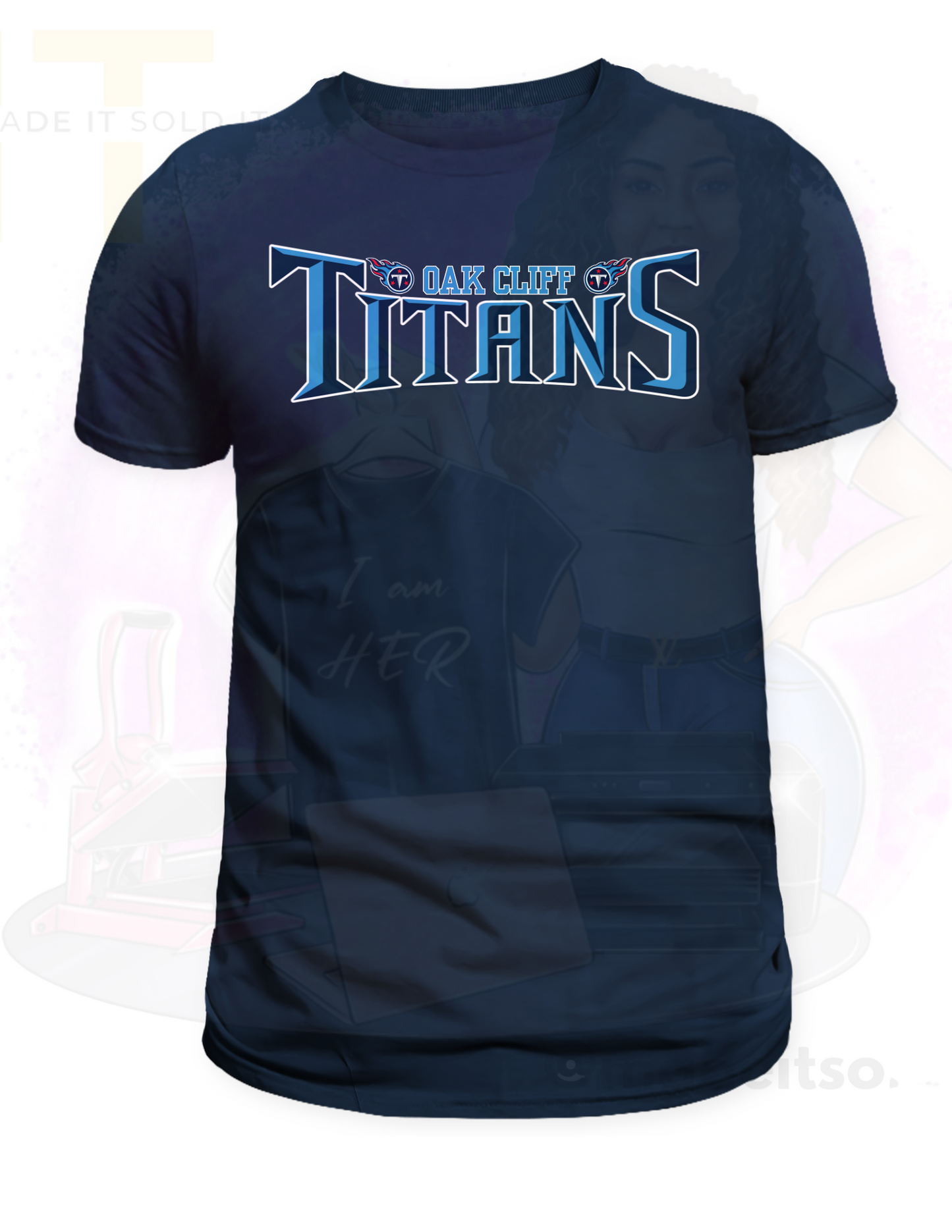 OAK CLIFF TITANS TEAM LOGO TSHIRT