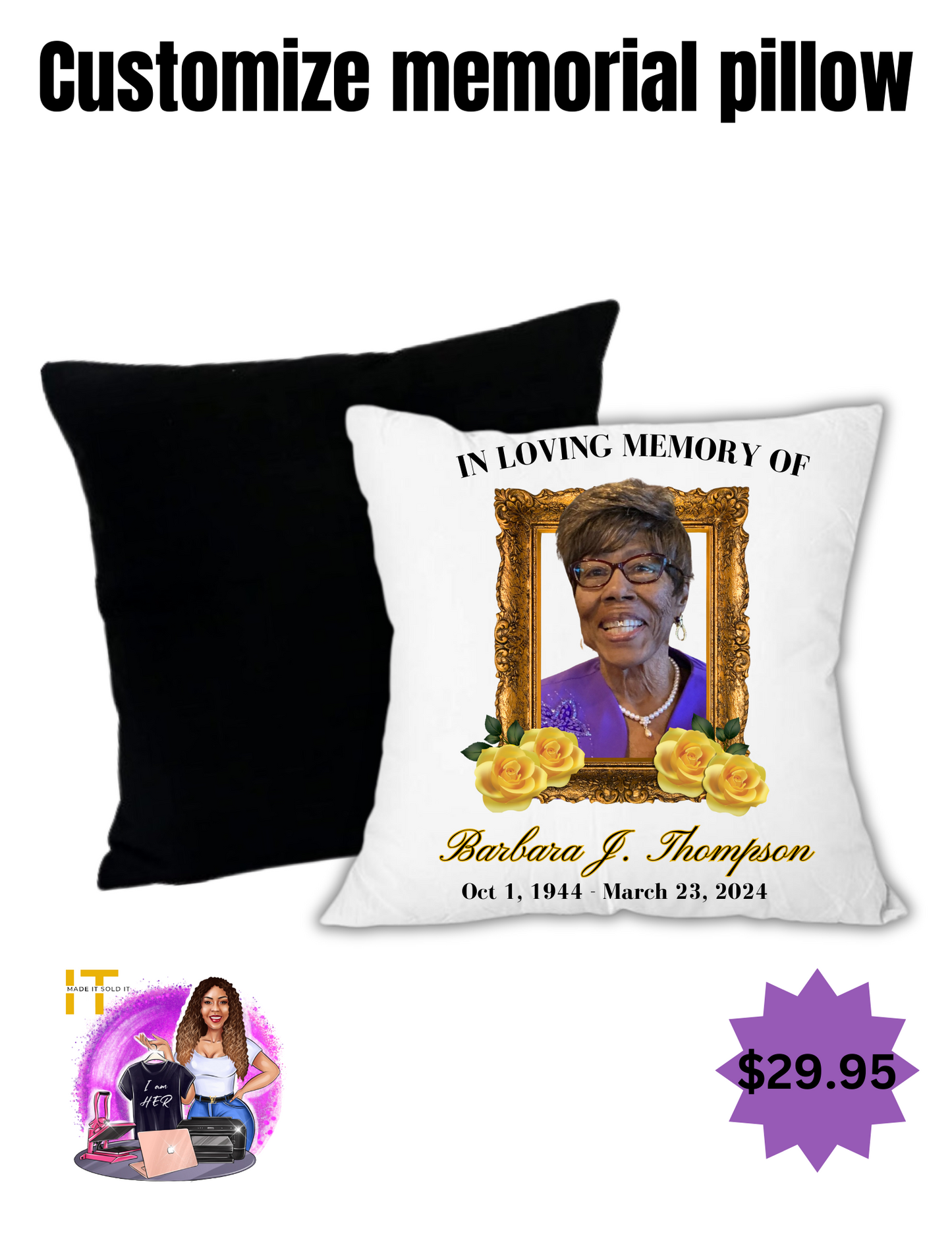 MEMORIAL PILLOW