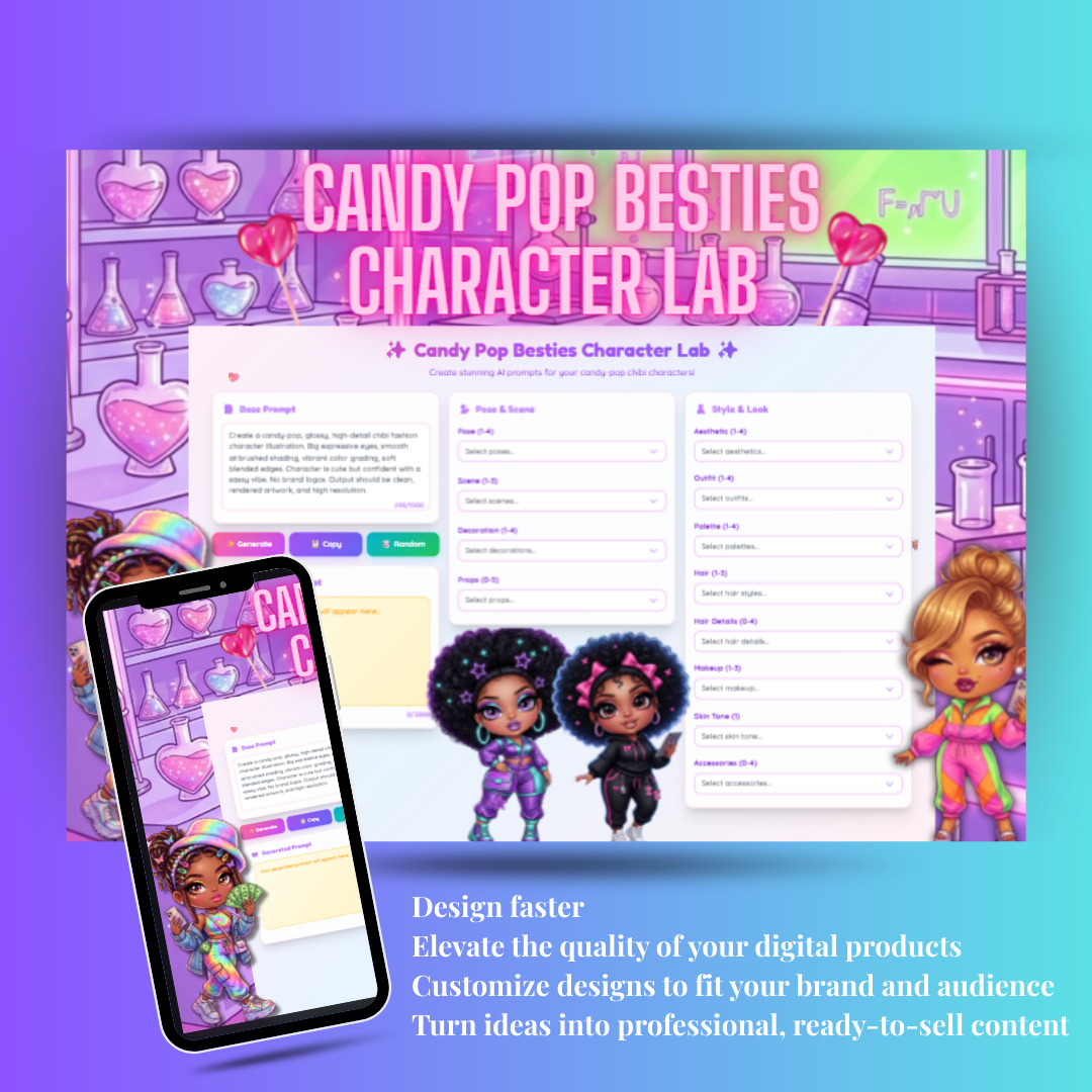 Candy Pop Besties Character Lab Generator