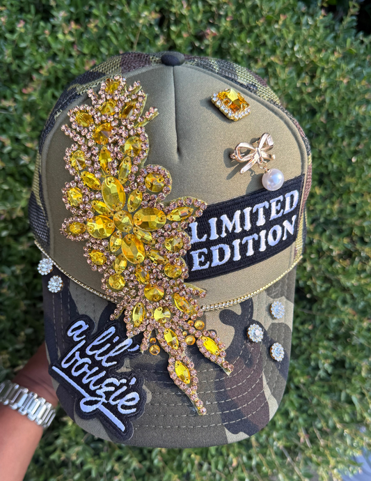 CAMO BLING TRUCKER HAT