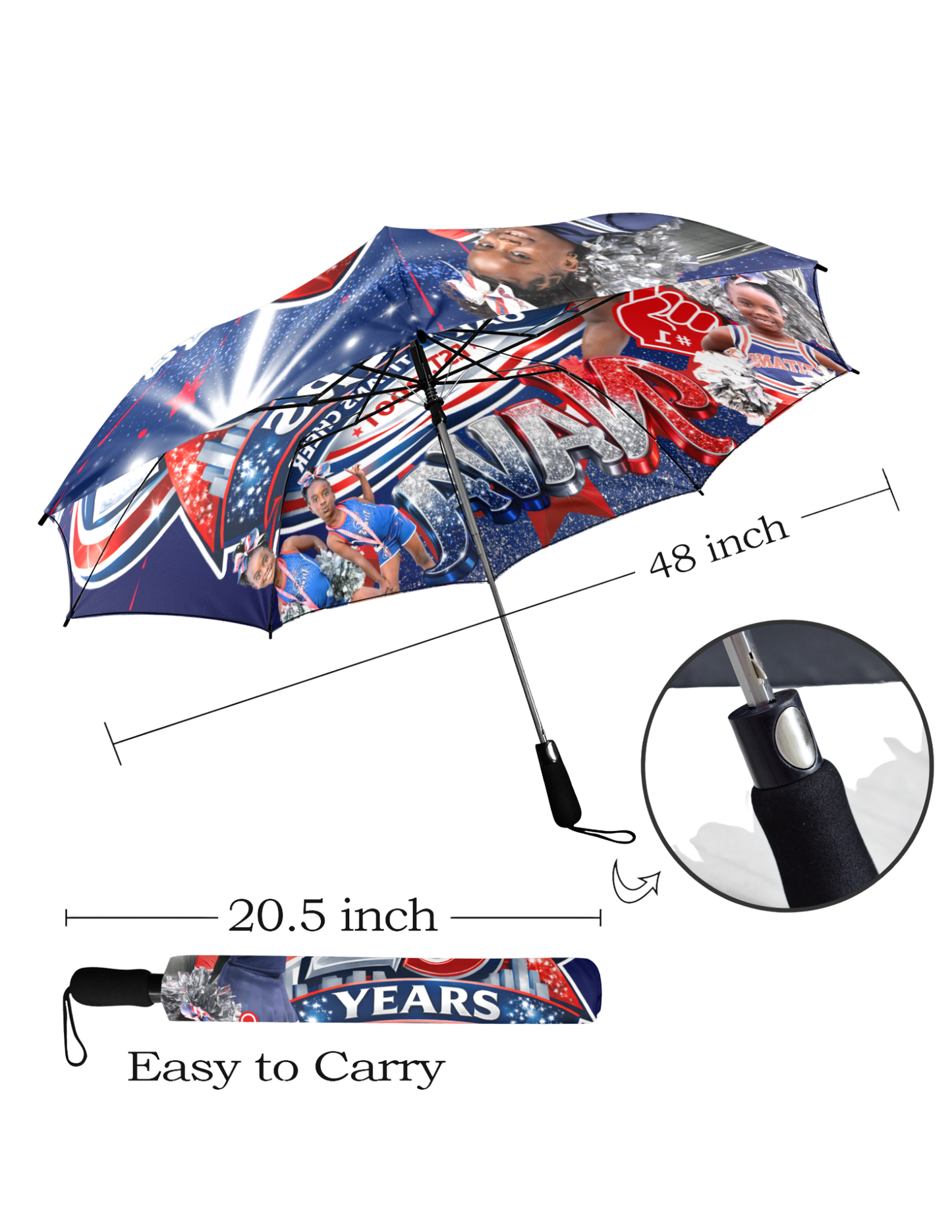 TEAM SPIRIT 25 YEAR CUSTOM UMBRELLA
