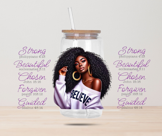 BELIEVE #7 16 oz UV DTF Transfer Wrap