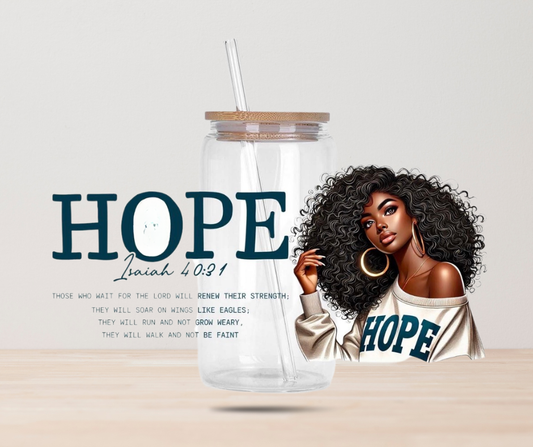HOPE #6 16 oz UV DTF Transfer Wrap