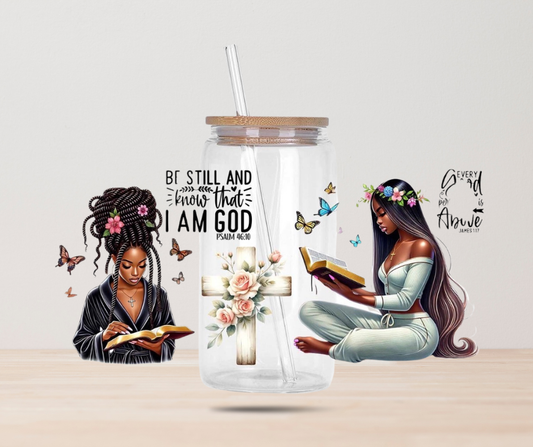 I AM GOD #2 16 oz UV DTF Transfer Wrap